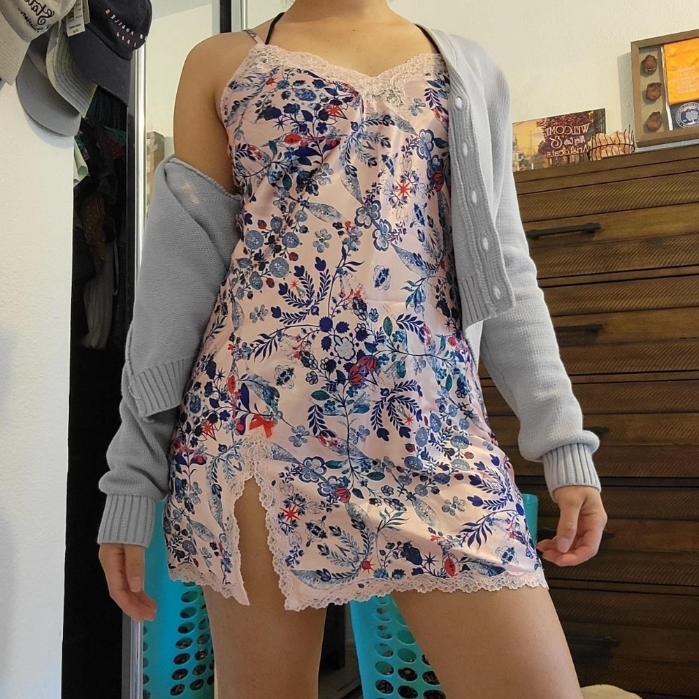 VS Victorias Secret silky babydoll Slip on dress